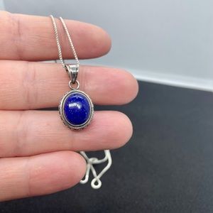 Sterling Silver Lapis Lazuli Necklace